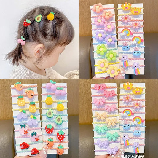 Cute Cartoon Hair Ties 10pc
