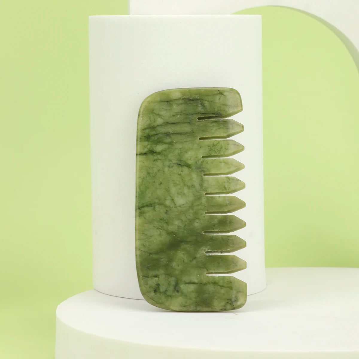 Natural Jade Scalp Massage Comb
