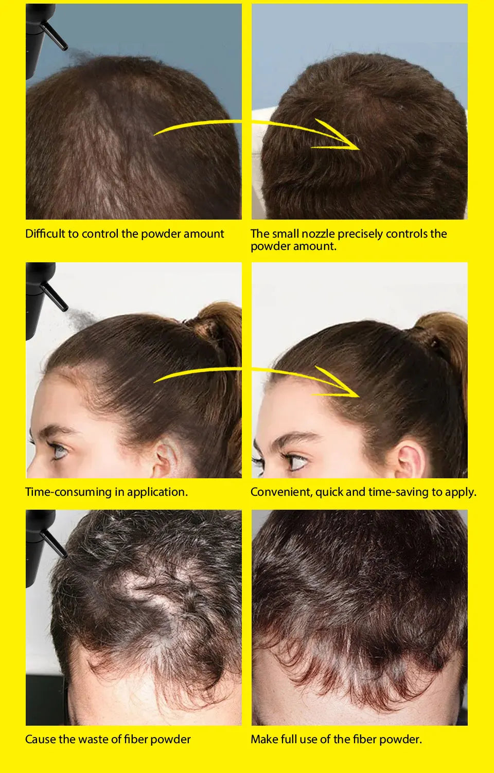 Keratin Hair Regrowth Fiber Powder