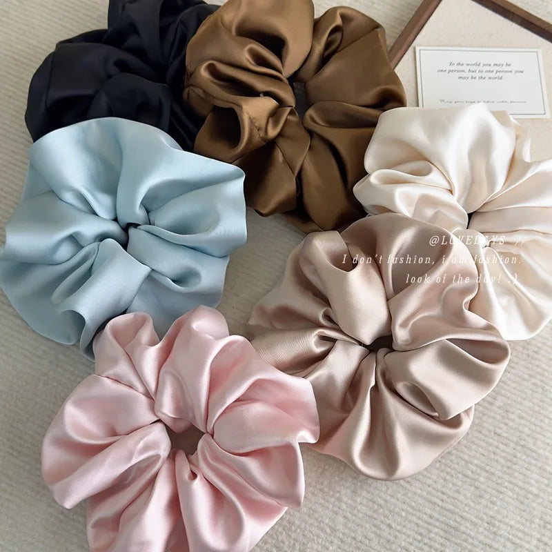 Satin Oversized Hair Scrunchies