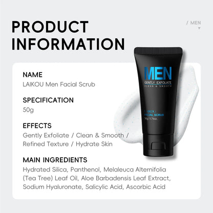 LAIKOU Men's Deep Cleansing Facial Scrub