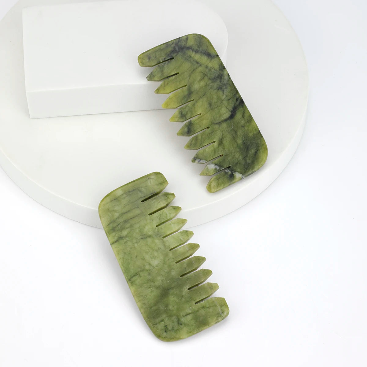 Natural Jade Scalp Massage Comb