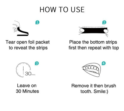 PAP+ Charcoal Teeth Whitening Strips