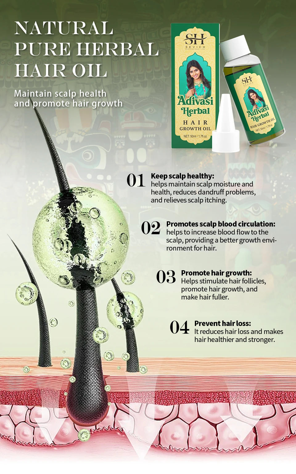 Indian Ayurvedic Hair Growth Oil