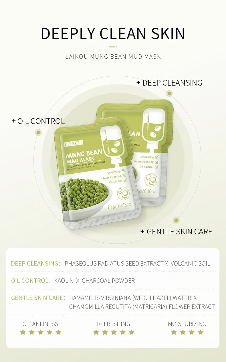 Japanese Mud Masks 5pcs