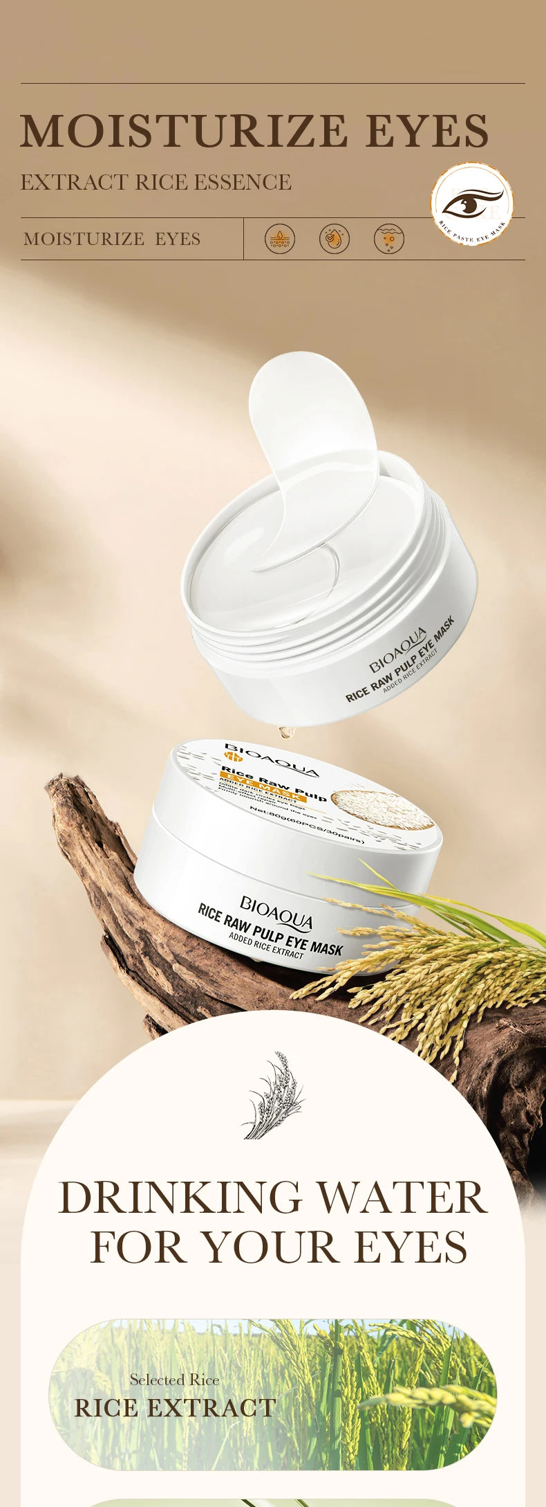 Rice Firming Moisturizing Eye Mask