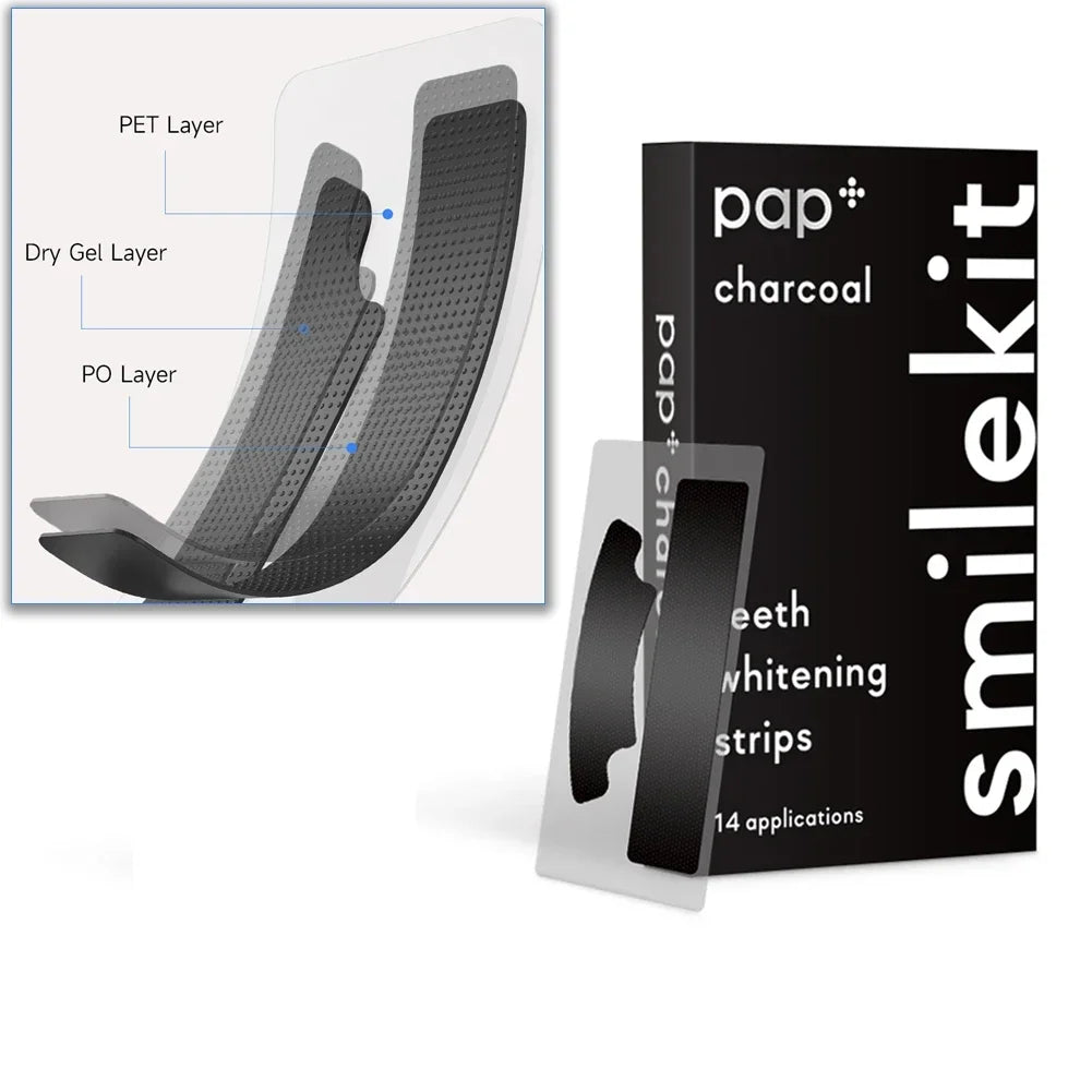 PAP+ Charcoal Teeth Whitening Strips