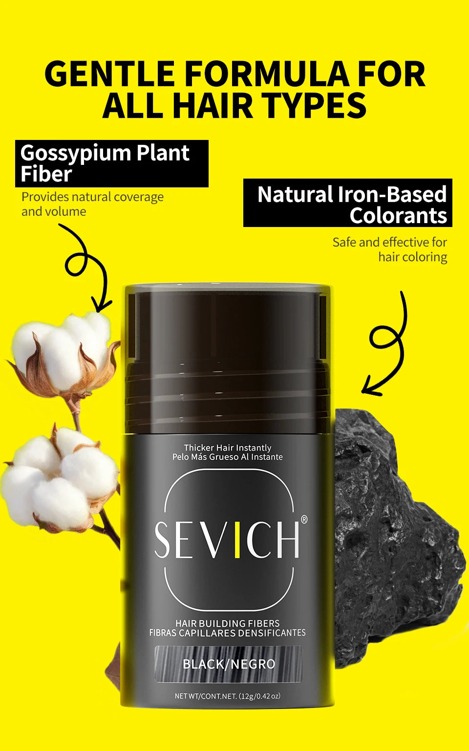 Keratin Hair Regrowth Fiber Powder