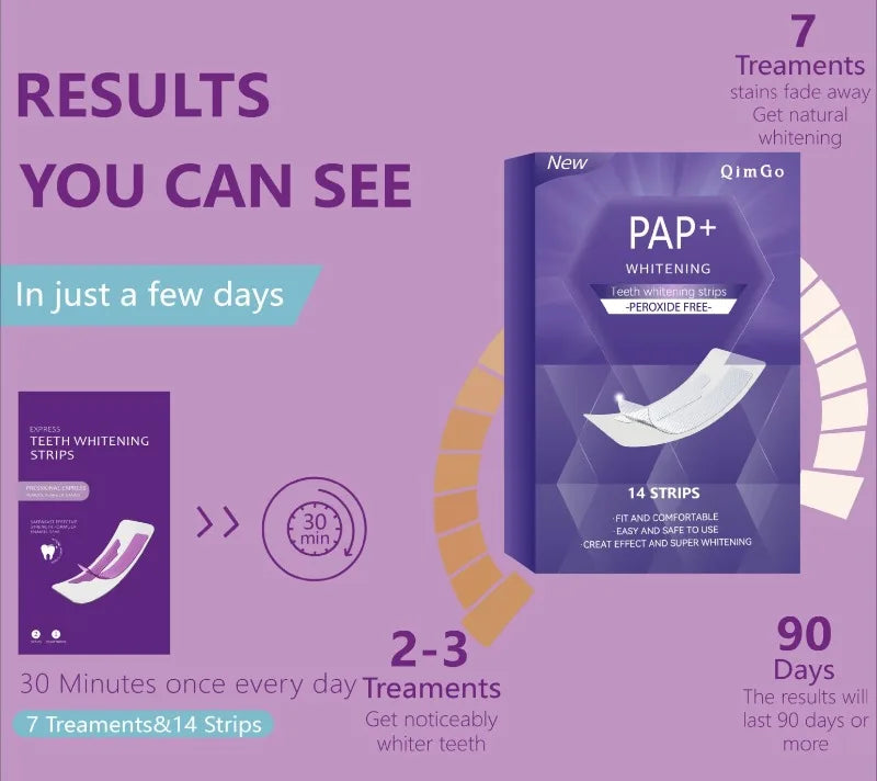 PAP+ Teeth Whitening Strips