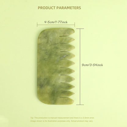 Natural Jade Scalp Massage Comb