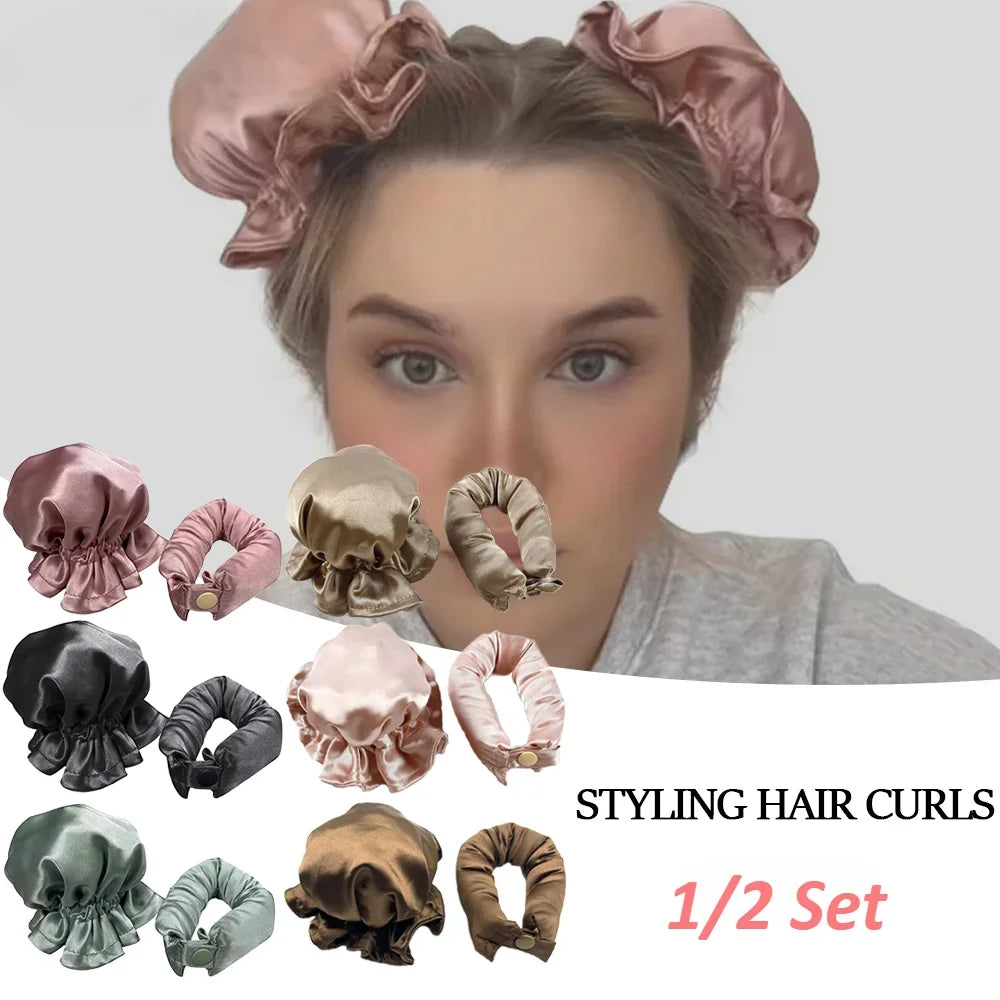 Heatless Curls Buns