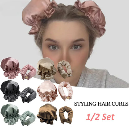 Heatless Curls Buns
