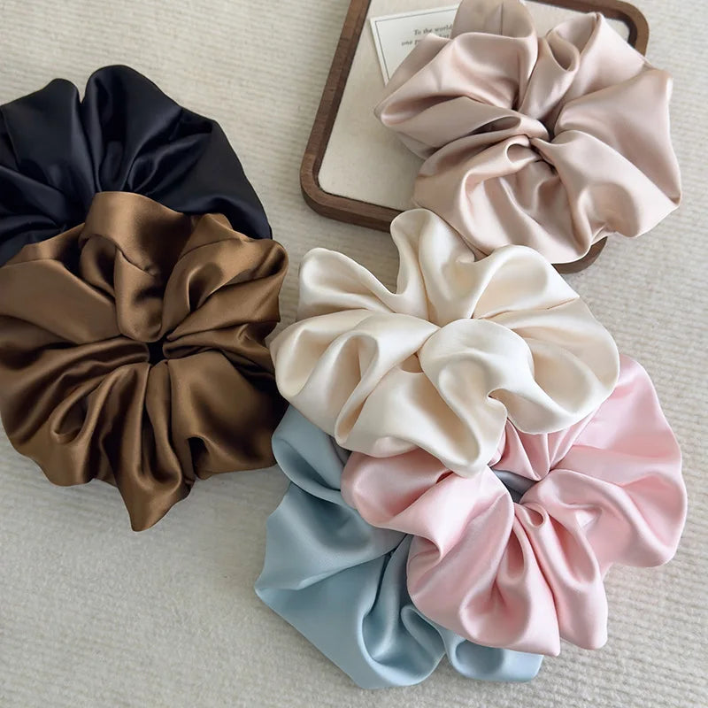 Satin Oversized Hair Scrunchies